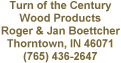 Turn of the Century Wood Products Address