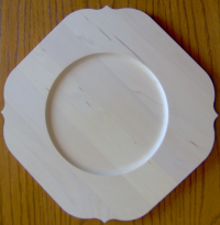 Flat Rimed Square Plate