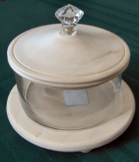 Potpourri Bowl w/Lid and Decorative Knob.