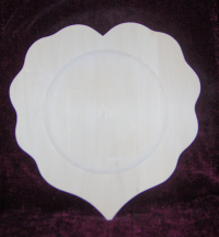 Large Heart Plate